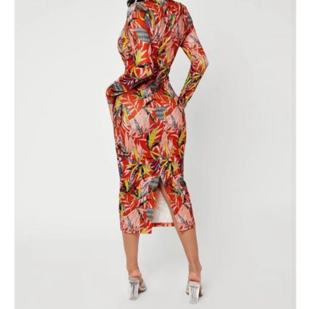 Multicolored Bodycon Dress - Picture 12 of 14